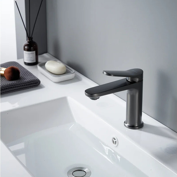 Изображение товара Смеситель Shevanik S4301T (оружейная сталь)