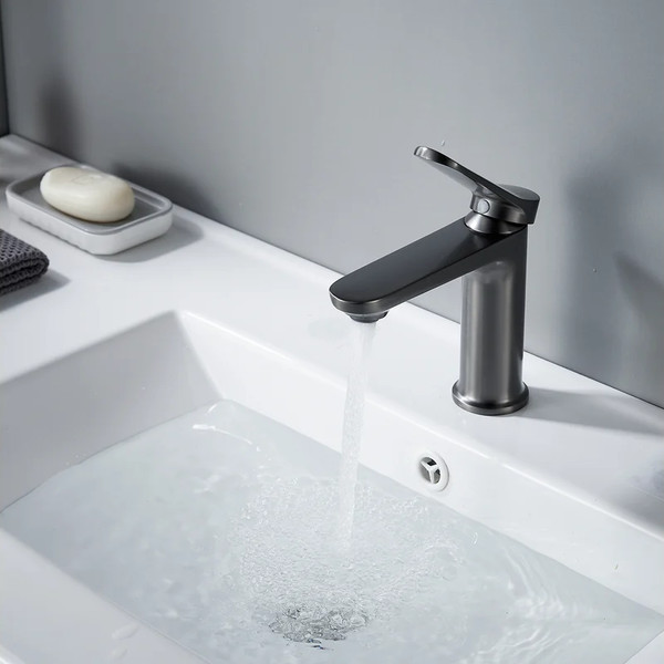 Изображение товара Смеситель Shevanik S4301T (оружейная сталь)