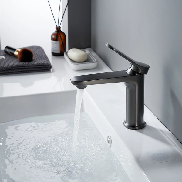 Изображение товара Смеситель Shevanik S4301T (оружейная сталь)