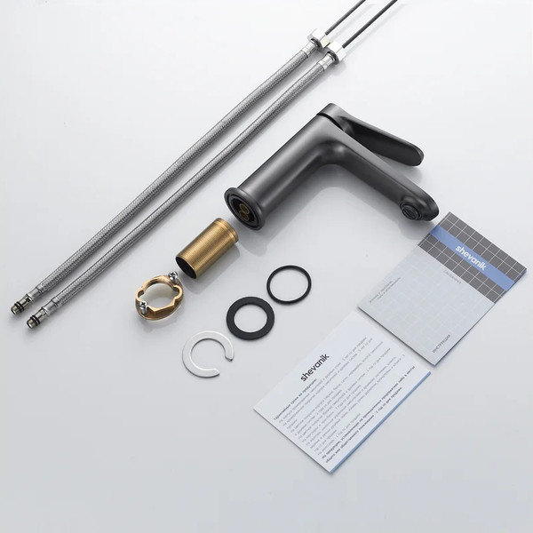 Изображение товара Смеситель Shevanik S4301T (оружейная сталь)