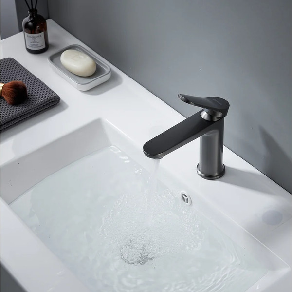 Изображение товара Смеситель Shevanik S4301T (оружейная сталь)