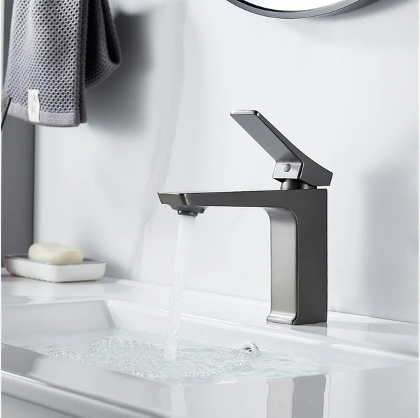 Изображение товара Смеситель Shevanik S4401T (оружейная сталь)