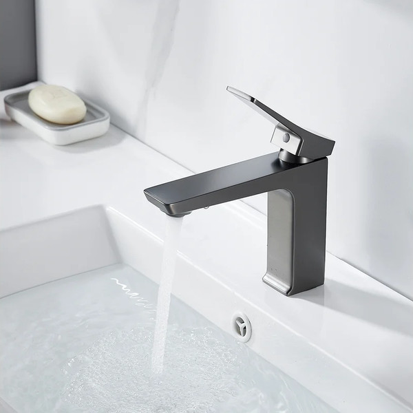 Изображение товара Смеситель Shevanik S4401T (оружейная сталь)