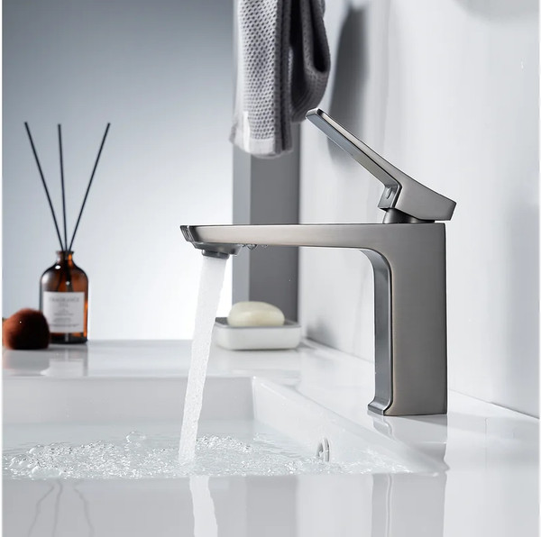 Изображение товара Смеситель Shevanik S4401T (оружейная сталь)