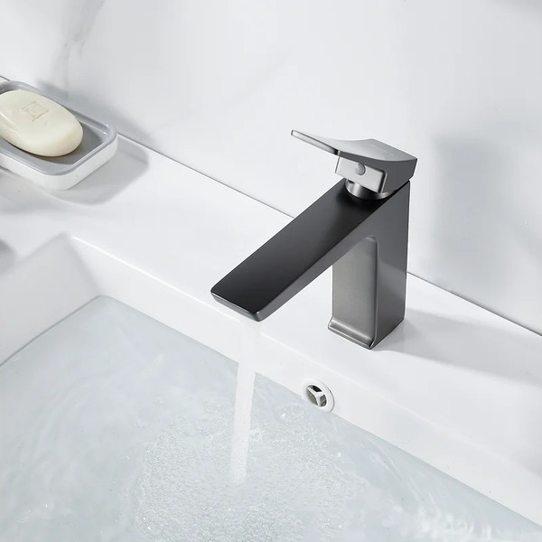 Изображение товара Смеситель Shevanik S4401T (оружейная сталь)