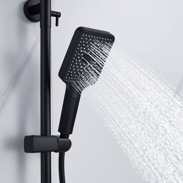 Изображение товара Душевая система со смесителем Shevanik S4436H (черный)