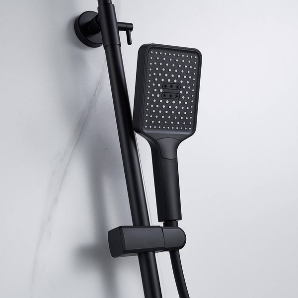 Изображение товара Душевая система со смесителем Shevanik S4436H (черный)