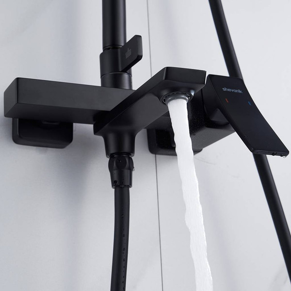 Изображение товара Душевая система со смесителем Shevanik S4436H (черный)