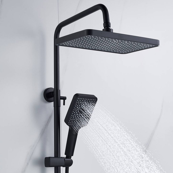 Изображение товара Душевая система со смесителем Shevanik S4436H (черный)