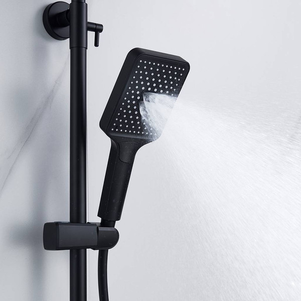 Изображение товара Душевая система со смесителем Shevanik S4436H (черный)