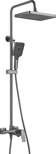 Изображение товара Душевая система со смесителем Shevanik S4436T (оружейная сталь)