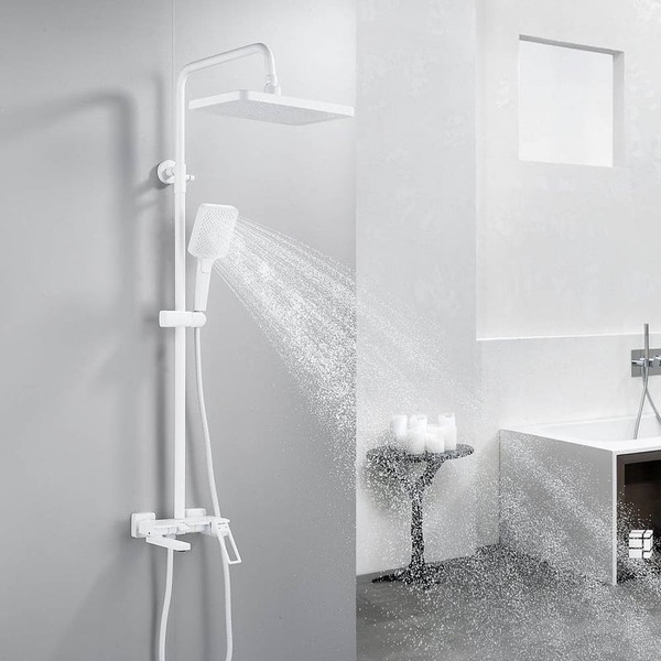 Изображение товара Душевая система со смесителем Shevanik S6826C (белый)