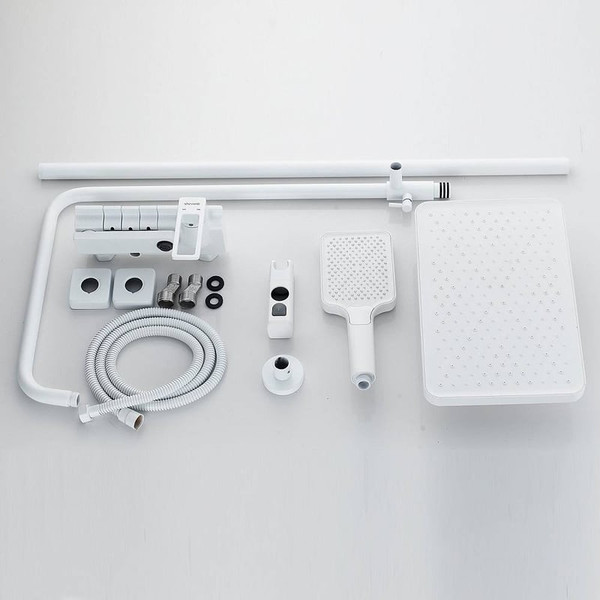 Изображение товара Душевая система со смесителем Shevanik S6826C (белый)