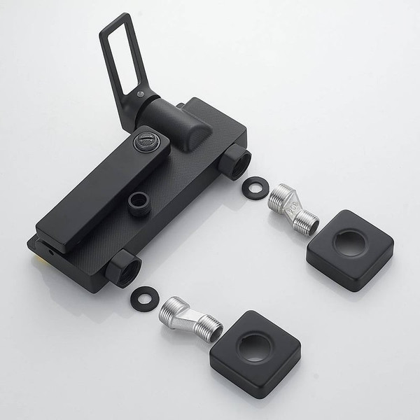 Изображение товара Душевая система со смесителем Shevanik S6826H (черный)