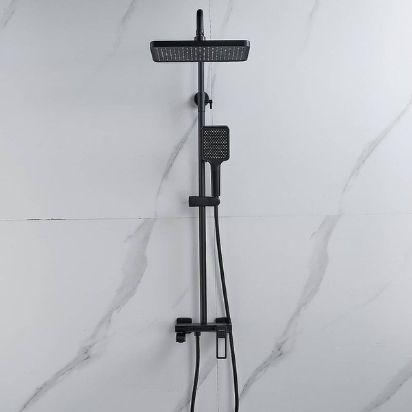 Изображение товара Душевая система со смесителем Shevanik S6826H (черный)