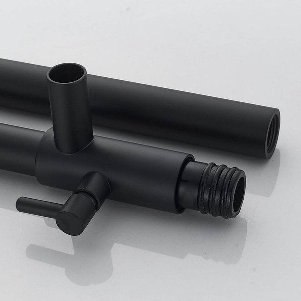 Изображение товара Душевая система со смесителем Shevanik S6826H (черный)