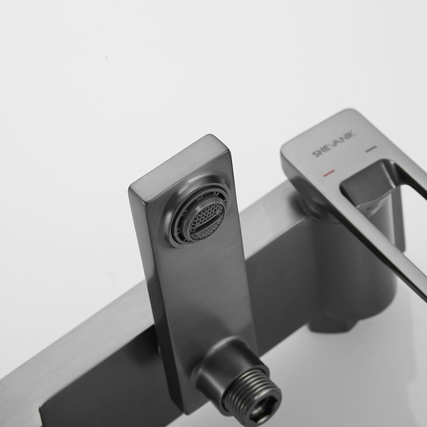 Изображение товара Душевая система со смесителем Shevanik S6836T (оружейная сталь)