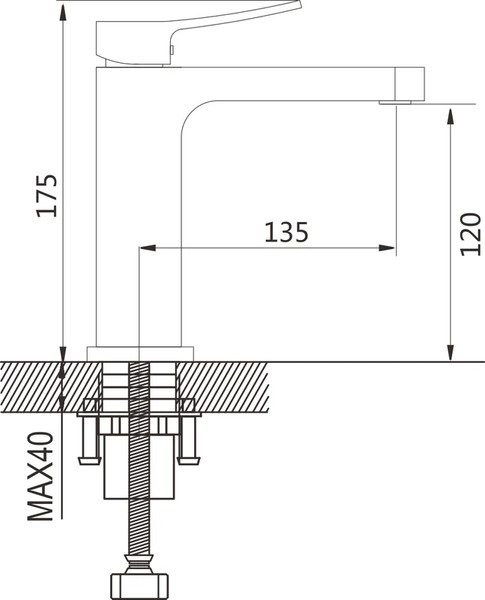 Изображение товара Смеситель Shevanik S4501 (хром)