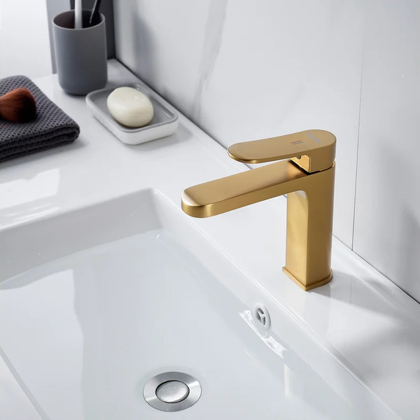 Изображение товара Смеситель Shevanik S4501G (золотой сатин)