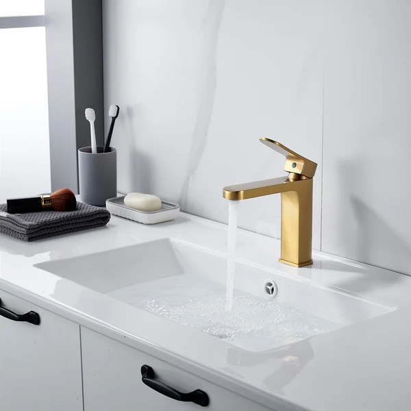 Изображение товара Смеситель Shevanik S4501G (золотой сатин)