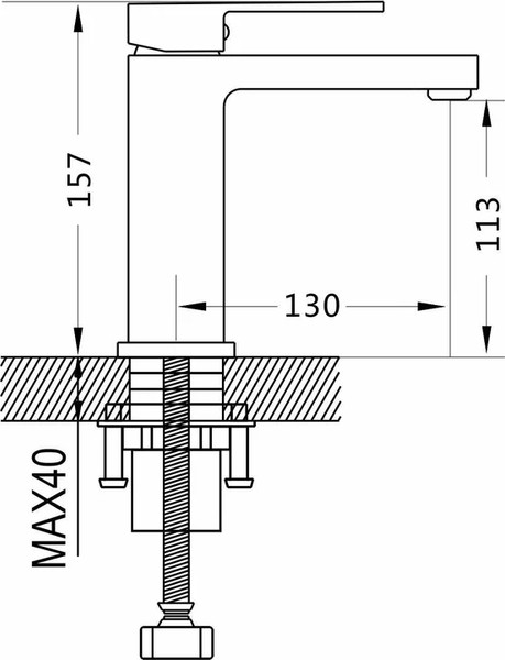 Изображение товара Смеситель Shevanik S9601H (черный)