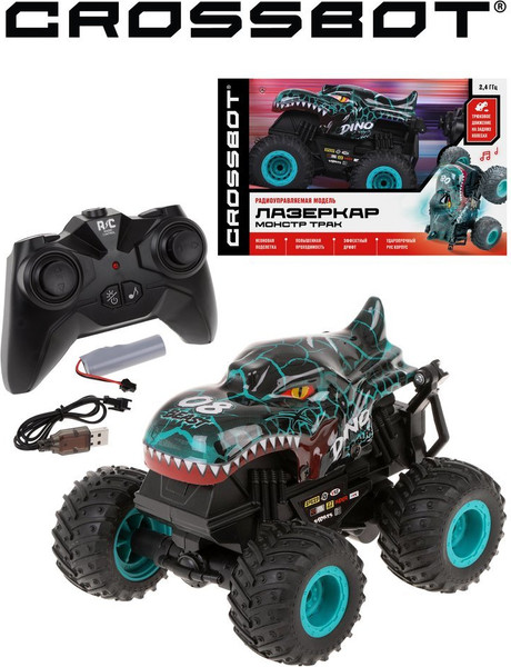 Изображение товара Радиоуправляемая игрушка Crossbot Лазеркар Монстр трак Дино / 870949