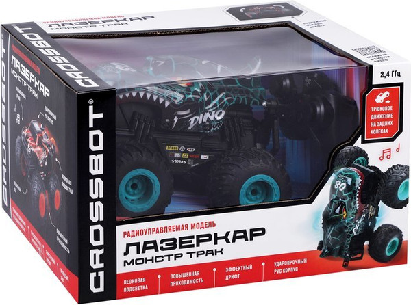 Изображение товара Радиоуправляемая игрушка Crossbot Лазеркар Монстр трак Дино / 870949