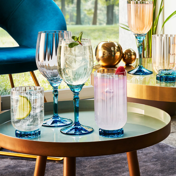 Изображение товара Набор стаканов Bormioli Rocco Флориан Lucent Blue / 1.99423 (375мл, 4шт)