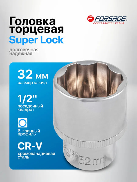 Изображение товара Головка слесарная Forsage F-54732 (1743)