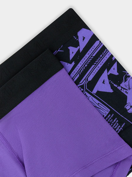 Изображение товара Комплект мужских трусов Mark Formelle 411188-2 (р.94-104, гонки на черном/пурпурно-фиолетовый)