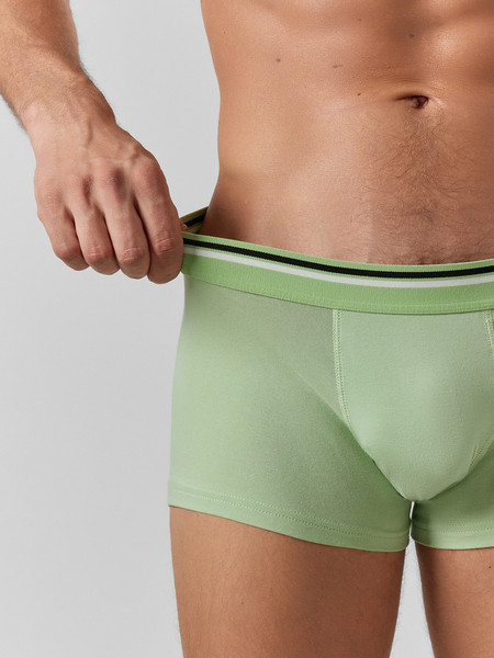 Изображение товара Комплект мужских трусов Mark Formelle 411188-2 (р.86-96, зеленая дымка/орнамент на сизом)