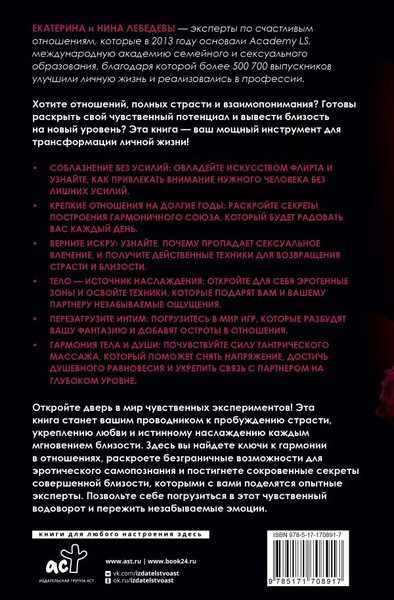 Изображение товара Книга АСТ Ты - богиня наслаждения, твердая обложка (Лебедева Екатерина и др.)