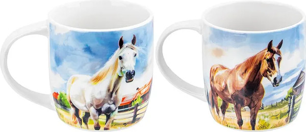 Изображение товара Набор кружек Elan Gallery New Bone China Лошадь / 230259-2