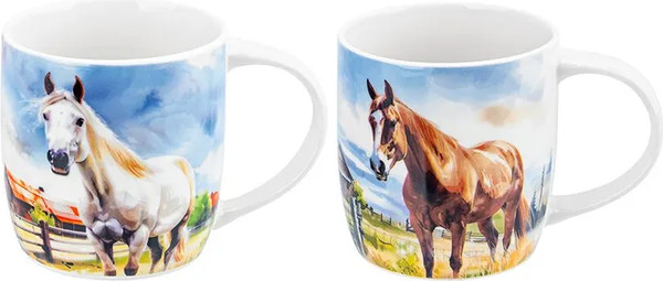 Изображение товара Набор кружек Elan Gallery New Bone China Лошадь / 230259-2