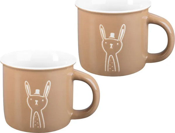 Изображение товара Набор кружек Elan Gallery New Bone China Заяц / 230234_2