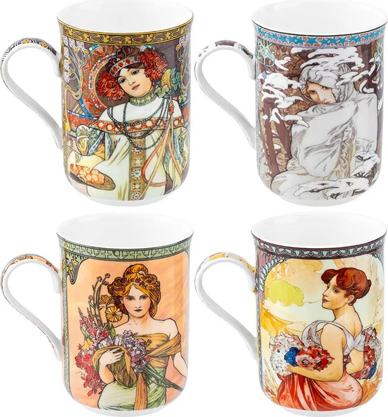 Изображение товара Набор кружек Elan Gallery New Bone China Времена года / 420620