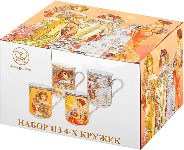 Изображение товара Набор кружек Elan Gallery New Bone China Времена года / 420620