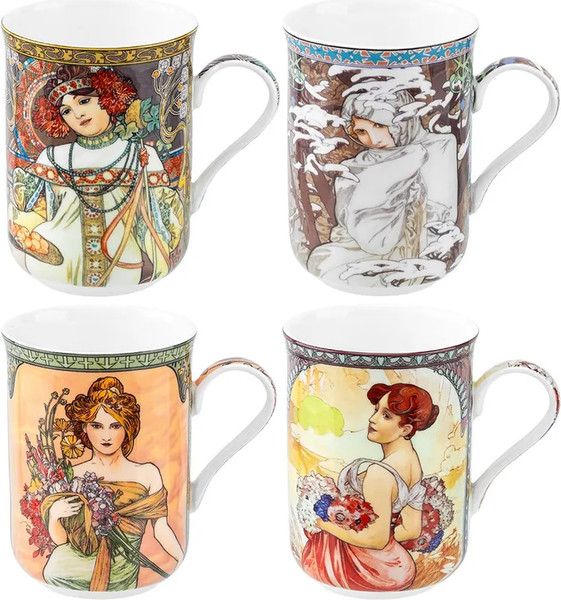 Изображение товара Набор кружек Elan Gallery New Bone China Времена года / 420620