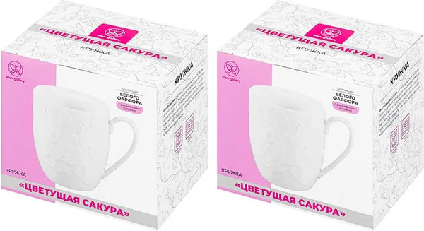 Изображение товара Набор кружек Elan Gallery Цветущая сакура / 630099_2