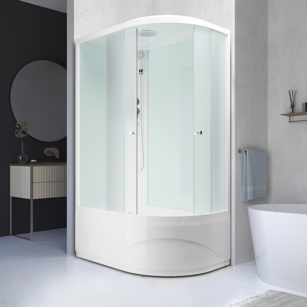 Изображение товара Душевая кабина Domani-Spa Delight Slim 128 High L / DS01DS128LHWM00