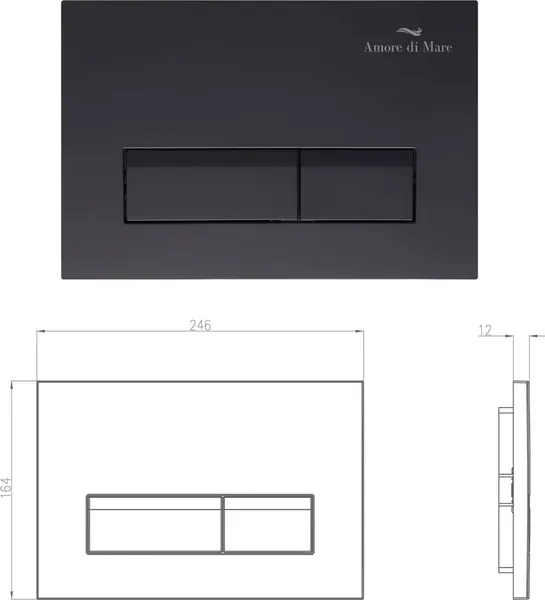Изображение товара Инсталляция для унитаза Amore di Mare QuickFit 50114 с кнопкой 404MB