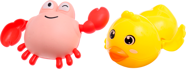 Изображение товара Набор игрушек для ванной Крошка Я Заводные игрушки. Утенок и крабик / 10449574 (2шт)