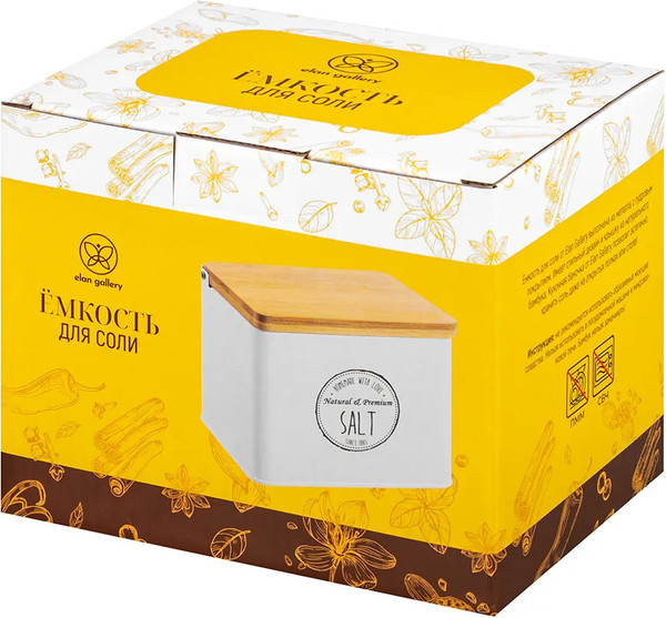 Изображение товара Емкость для хранения Elan Gallery Salt / 240593 (белый)