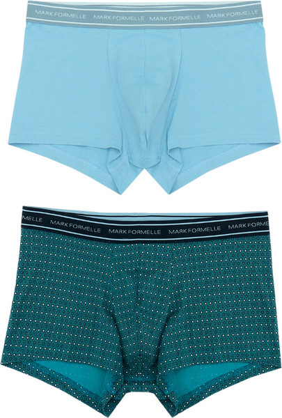 Изображение товара Комплект мужских трусов Mark Formelle 411124-2 (р.94-104, узор на темно-бирюзовом/пыльный голубой)