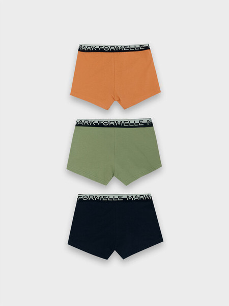 Изображение товара Комплект мужских трусов Mark Formelle 411124-3 (р.106-116, зеленый чай/морковный/глубокий синий)