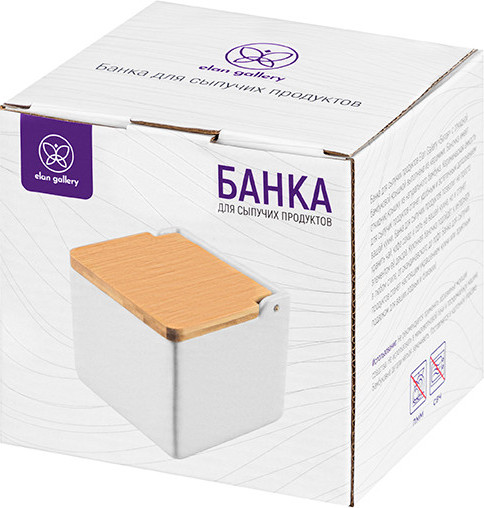 Изображение товара Емкость для хранения Elan Gallery Белая / 990654