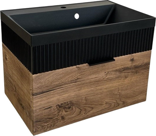 Изображение товара Тумба под умывальник Garda Tramonta 79н_700 / 08.79н.700.PVC (дуб темный)