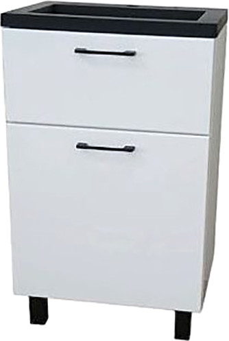 Изображение товара Тумба под умывальник Garda Verona 70_500 / 19.70.500.PVC (белый глянец)