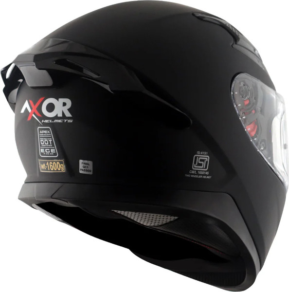 Изображение товара Мотошлем AXOR Apex Solid (XL, черный матовый)