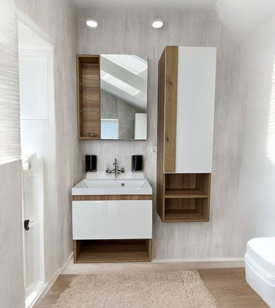 Изображение товара Шкаф-пенал для ванной Garda Sorento 28н_400PVC / 14.28н.400.PVC